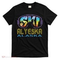 Ski Alyeska Alaska Skiing Vacation T-Shirt thumb 0