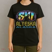 Ski Alyeska Alaska Skiing Vacation T-Shirt thumb 4