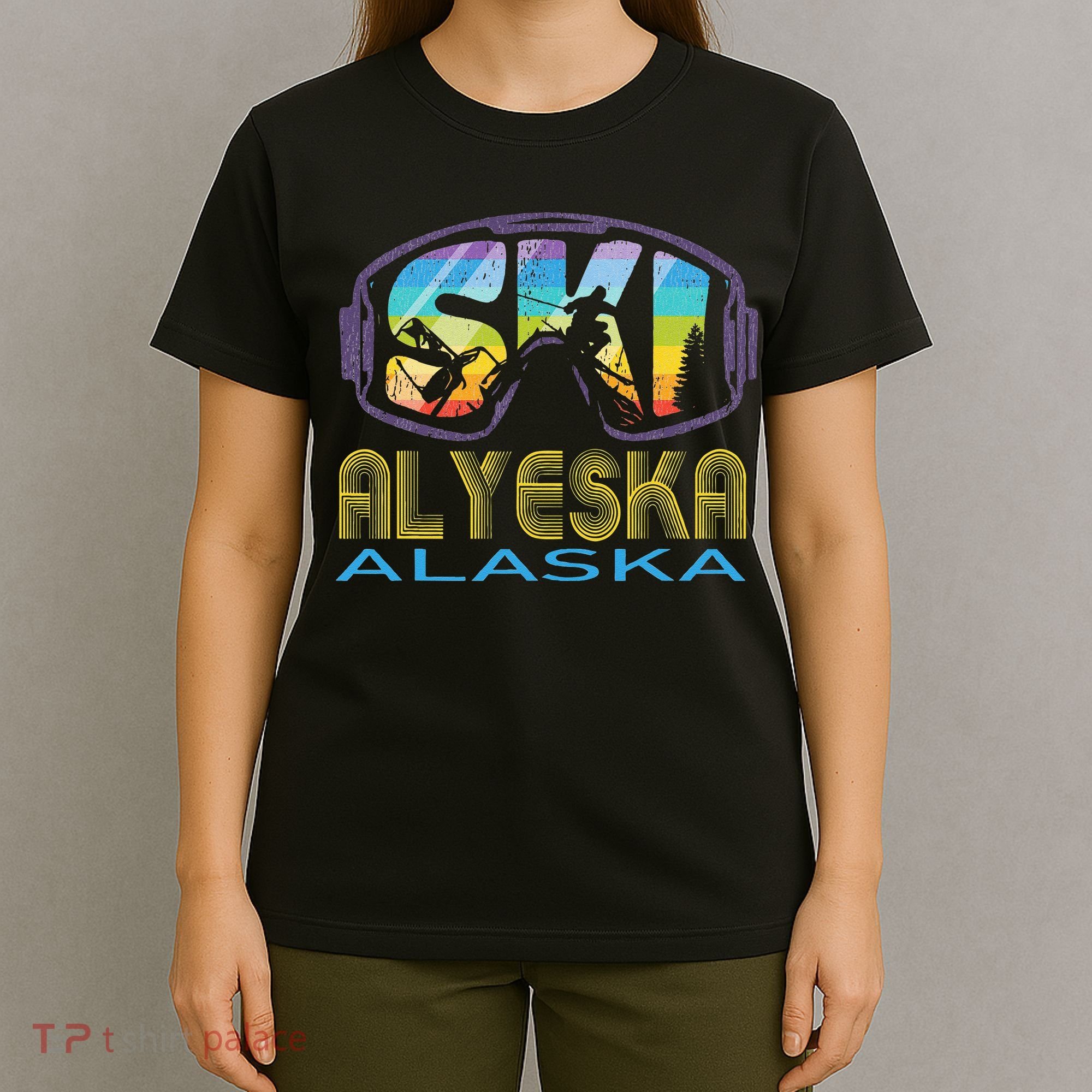 Ski Alyeska Alaska Skiing Vacation T-Shirt