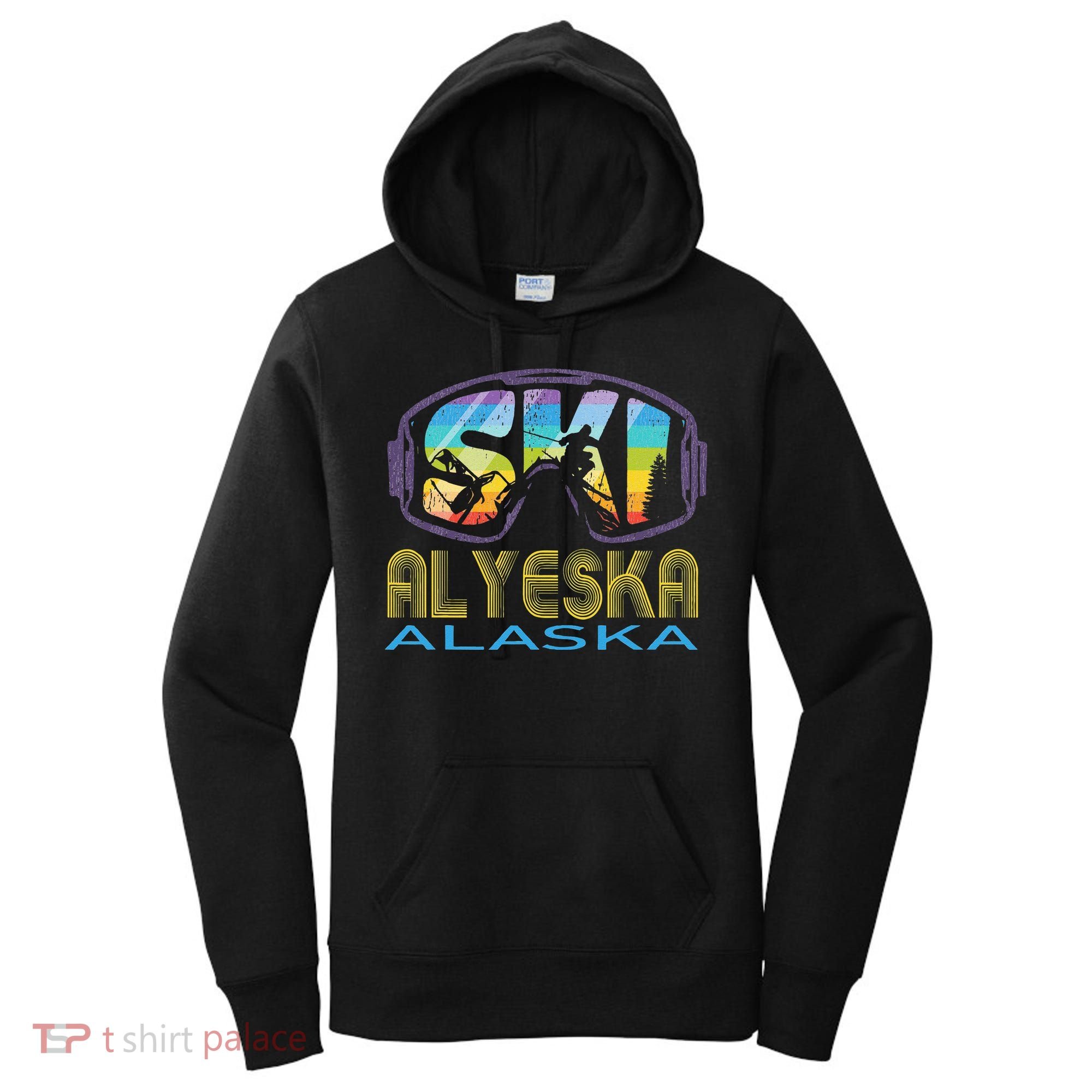 Ski Alyeska Alaska Skiing Vacation Women's Hoodie