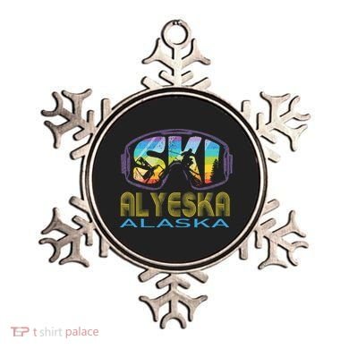 Ski Alyeska Alaska Skiing Vacation Ornament