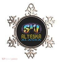 Ski Alyeska Alaska Skiing Vacation Ornament thumb 0