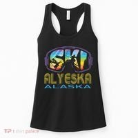 Ski Alyeska Alaska Skiing Vacation Women's Tank Top thumb 0