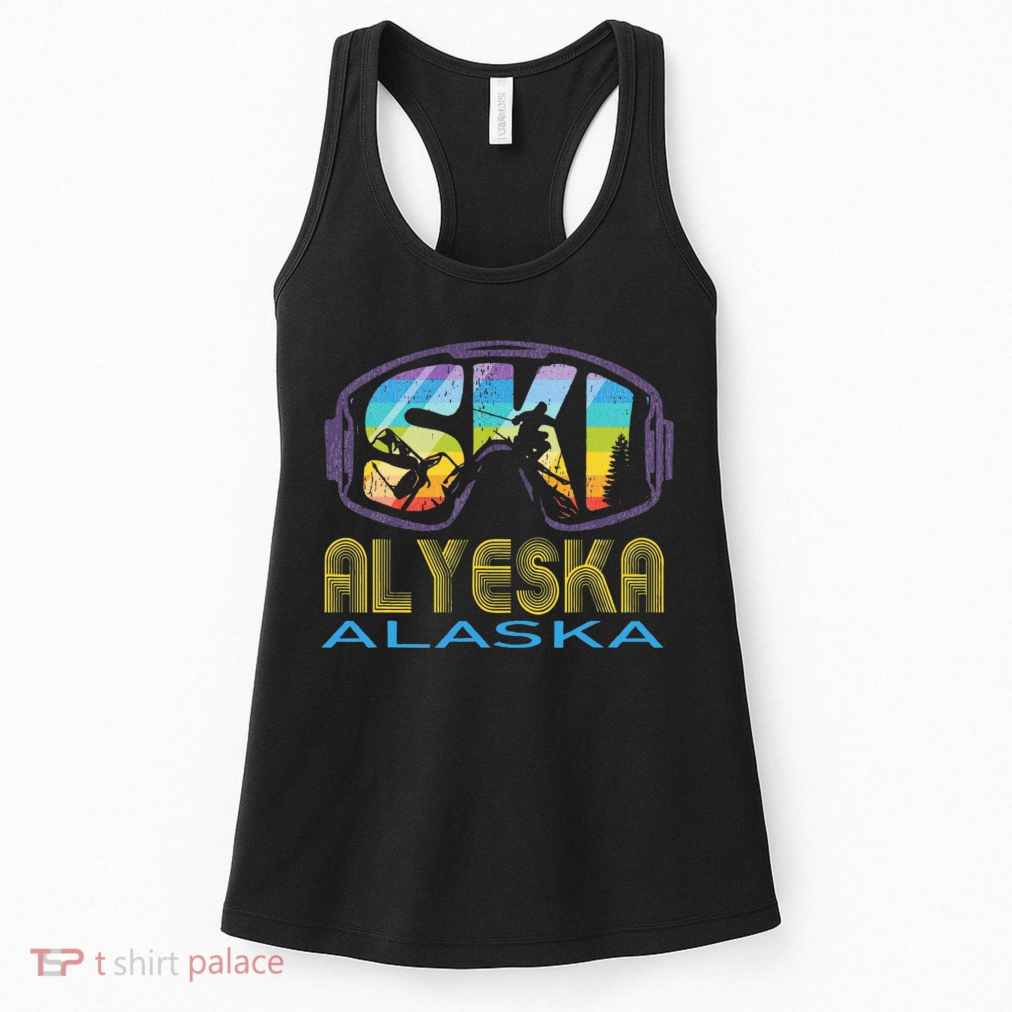 Ski Alyeska Alaska Skiing Vacation Women's Tank Top