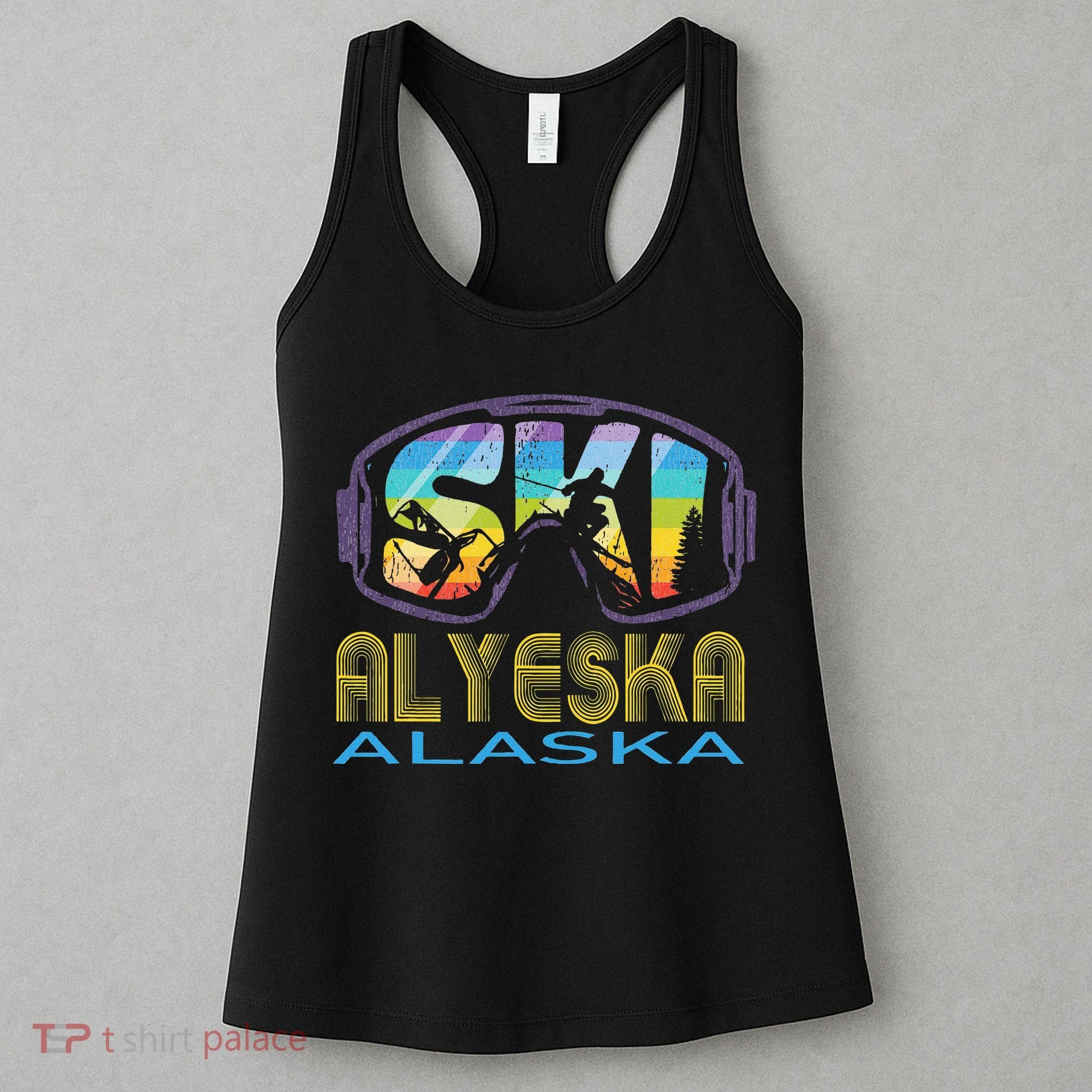 Ski Alyeska Alaska Skiing Vacation Women's Tank Top
