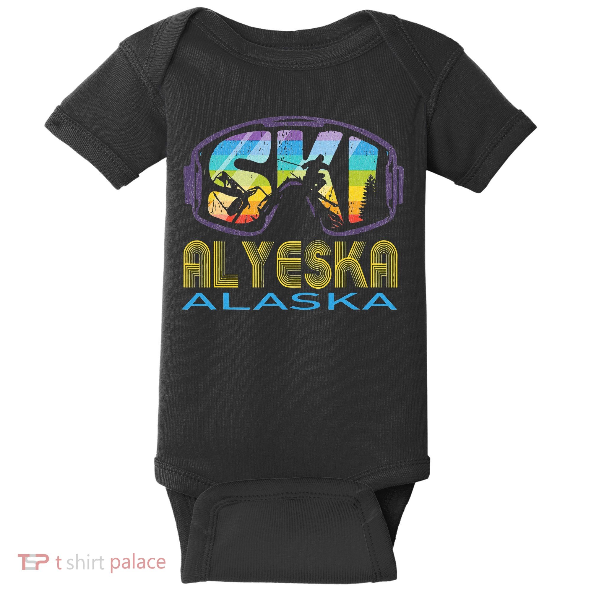 Ski Alyeska Alaska Skiing Vacation Baby Bodysuit
