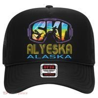 Ski Alyeska Alaska Skiing Vacation Hat thumb 0