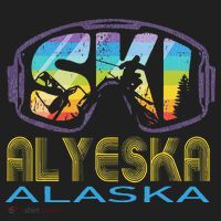 Ski Alyeska Alaska Skiing Vacation Hat thumb 2