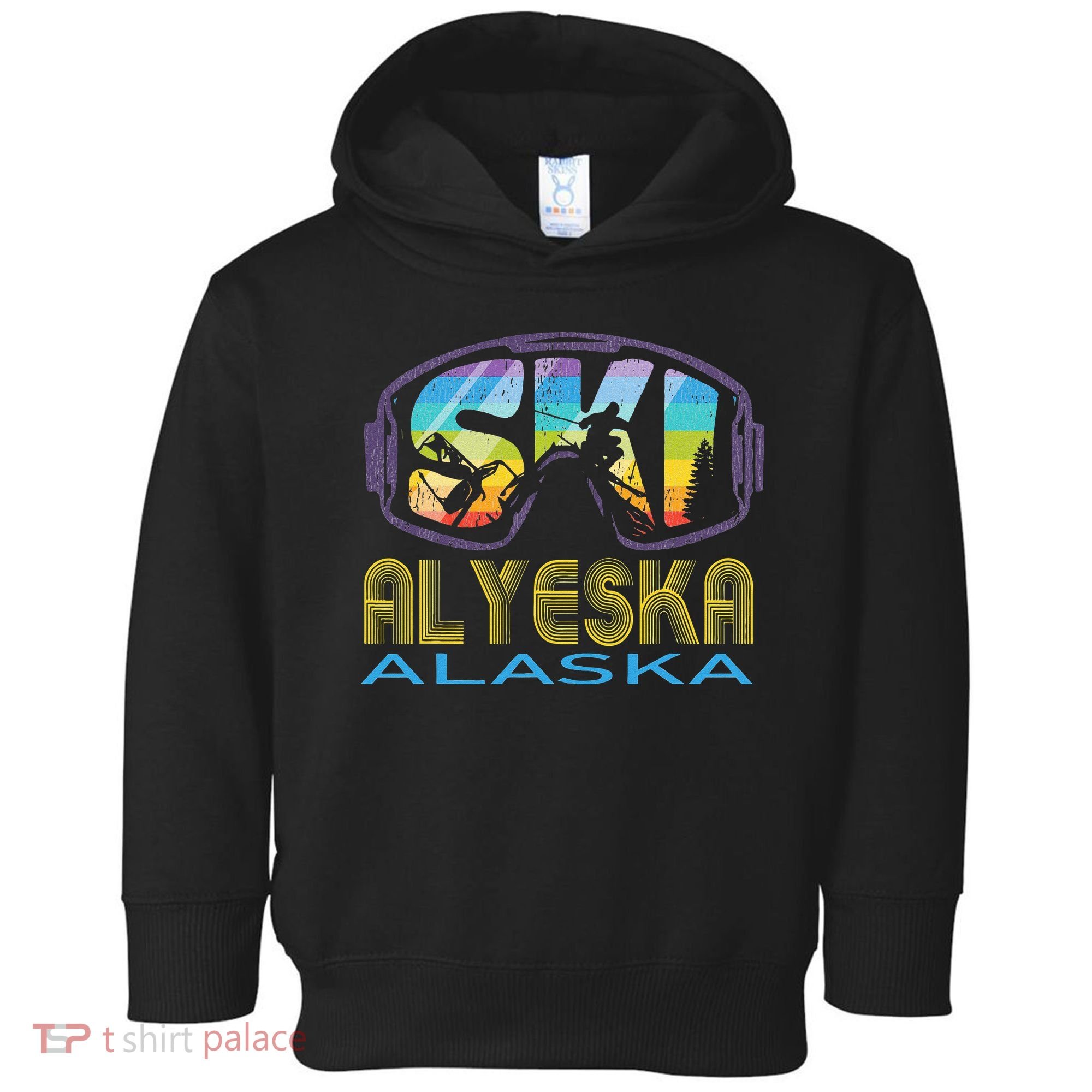 Ski Alyeska Alaska Skiing Vacation Toddler Hoodie
