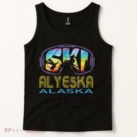 Ski Alyeska Alaska Skiing Vacation Tank Top thumb 2