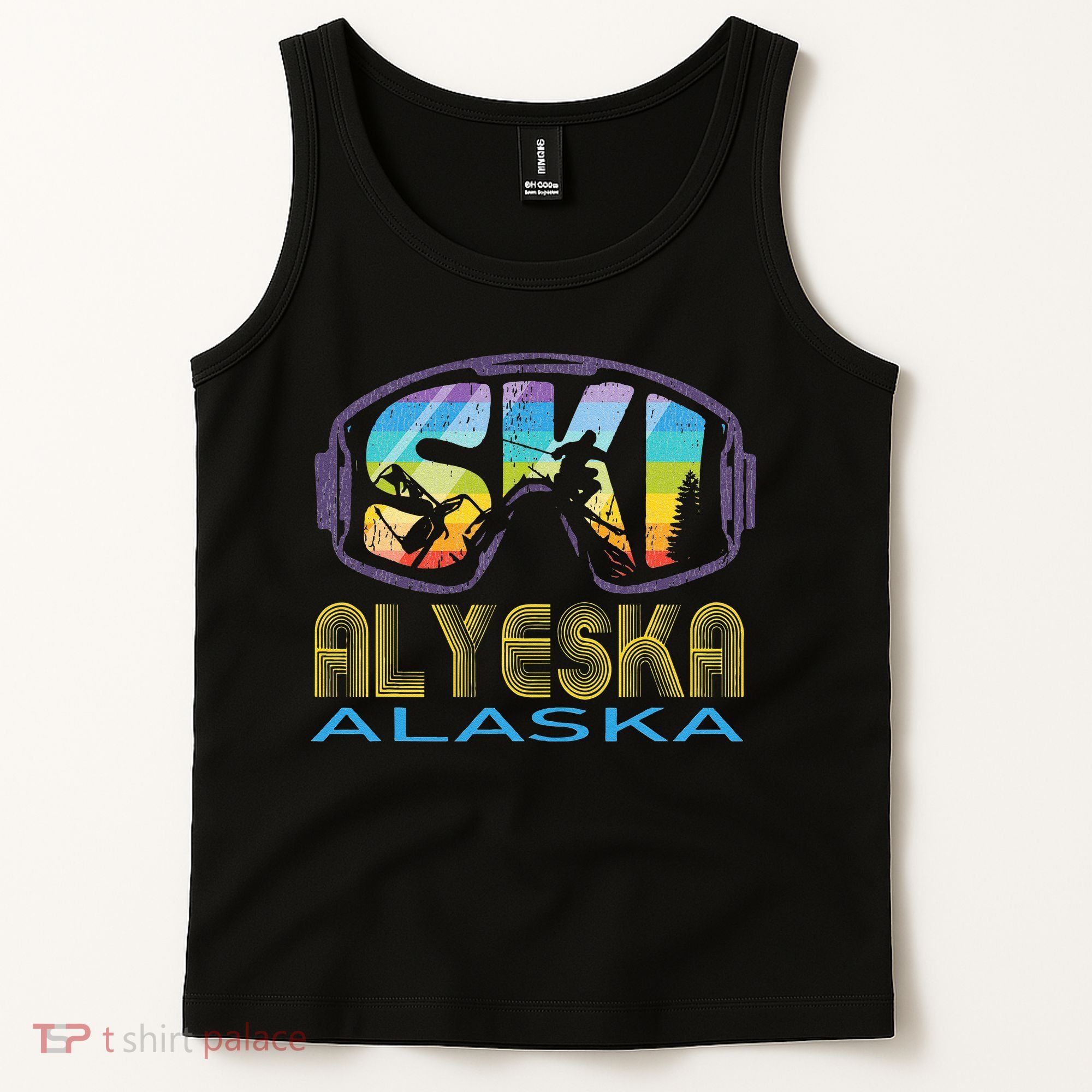 Ski Alyeska Alaska Skiing Vacation Tank Top