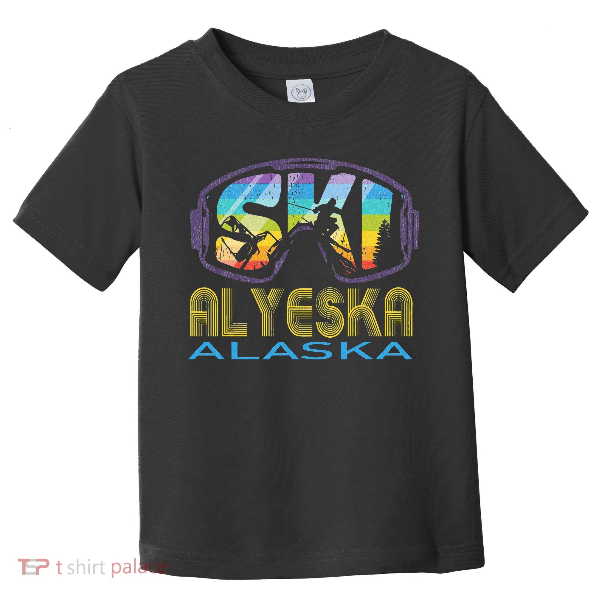Ski Alyeska Alaska Skiing Vacation Toddler T-Shirt