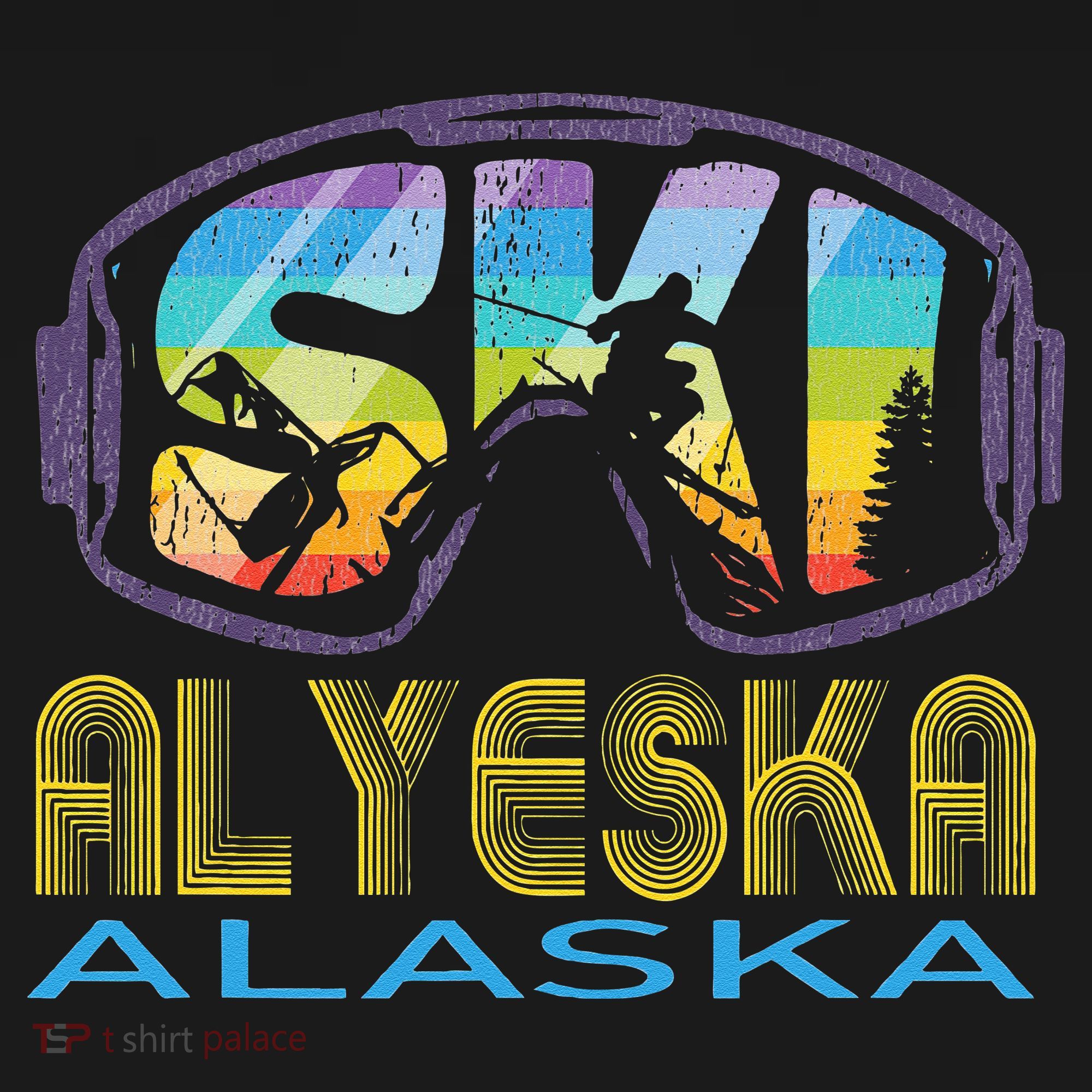 Ski Alyeska Alaska Skiing Vacation Women's T-Shirt
