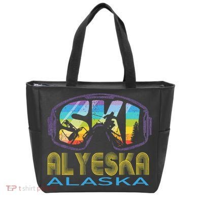 Ski Alyeska Alaska Skiing Vacation Tote Bag
