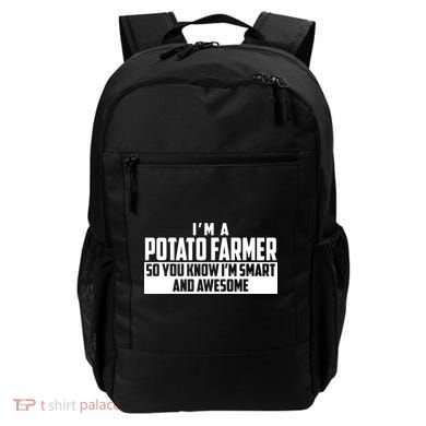 Smart And Awesome Potato Farmer Backpack