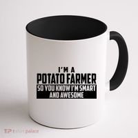 Smart And Awesome Potato Farmer Coffee Mug thumb 1