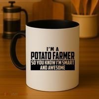Smart And Awesome Potato Farmer Coffee Mug thumb 4