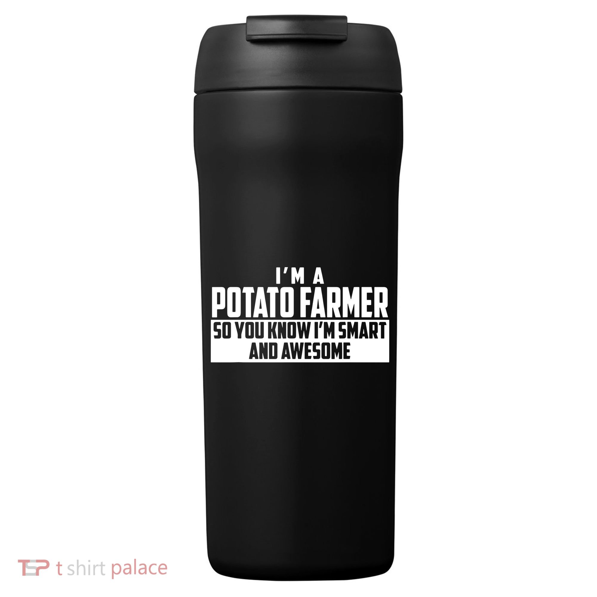 Smart And Awesome Potato Farmer 24oz Duet Stainless Steel Tumbler