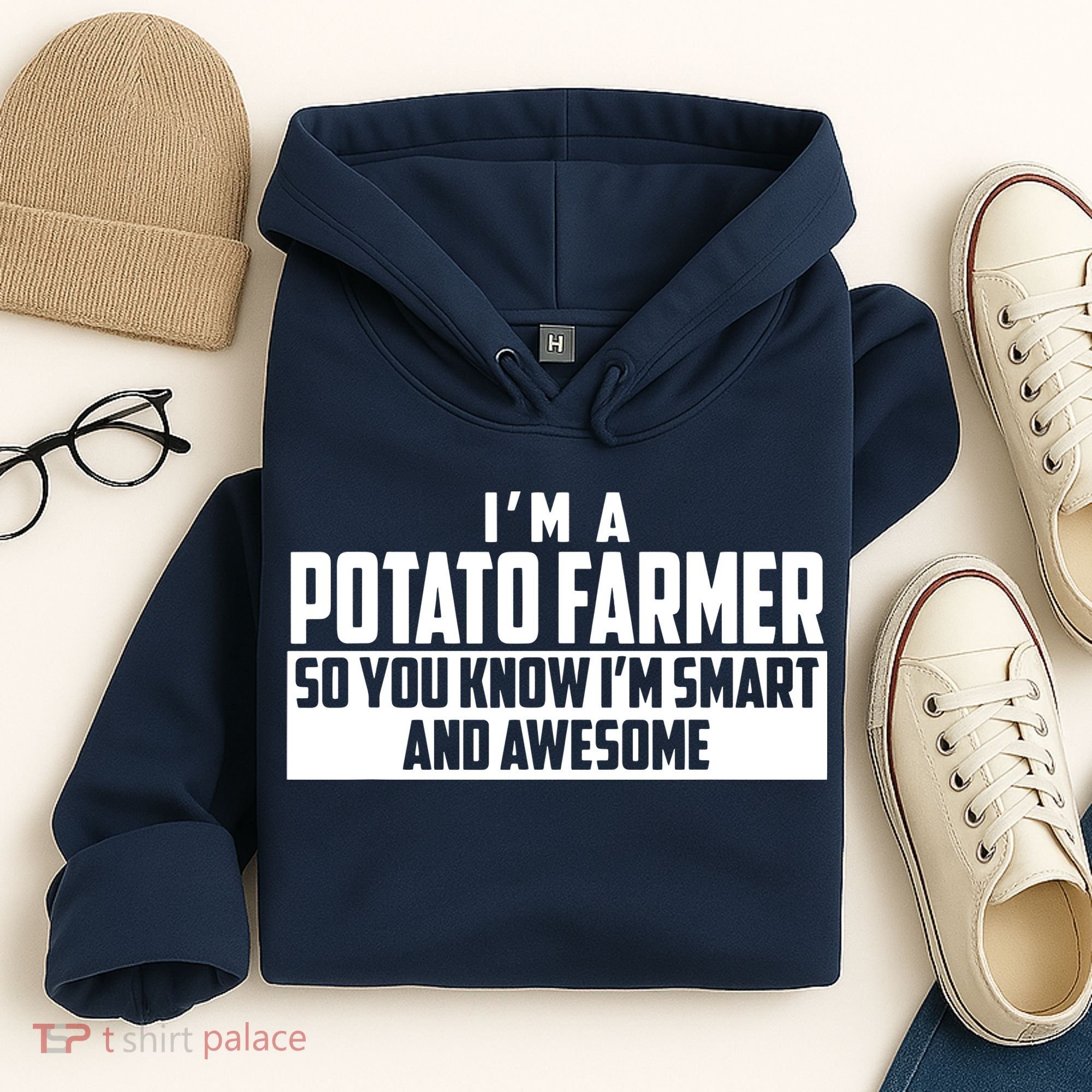 Smart And Awesome Potato Farmer Hoodie