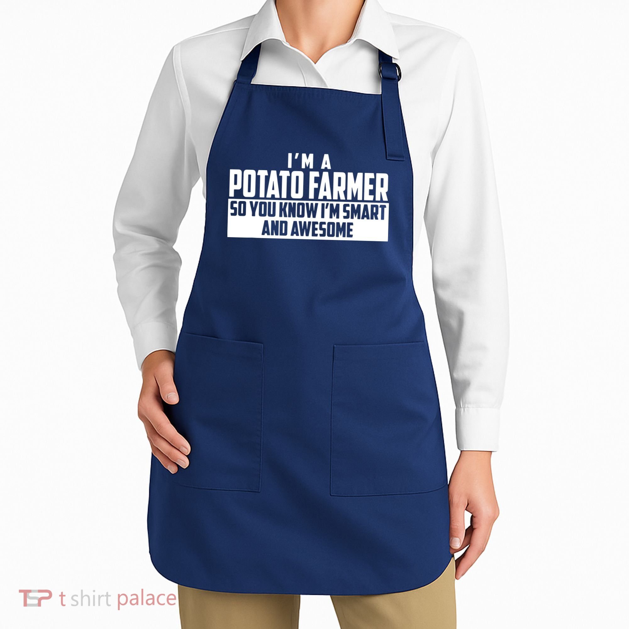 Smart And Awesome Potato Farmer Apron