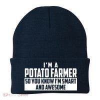 Smart And Awesome Potato Farmer Beanie thumb 0