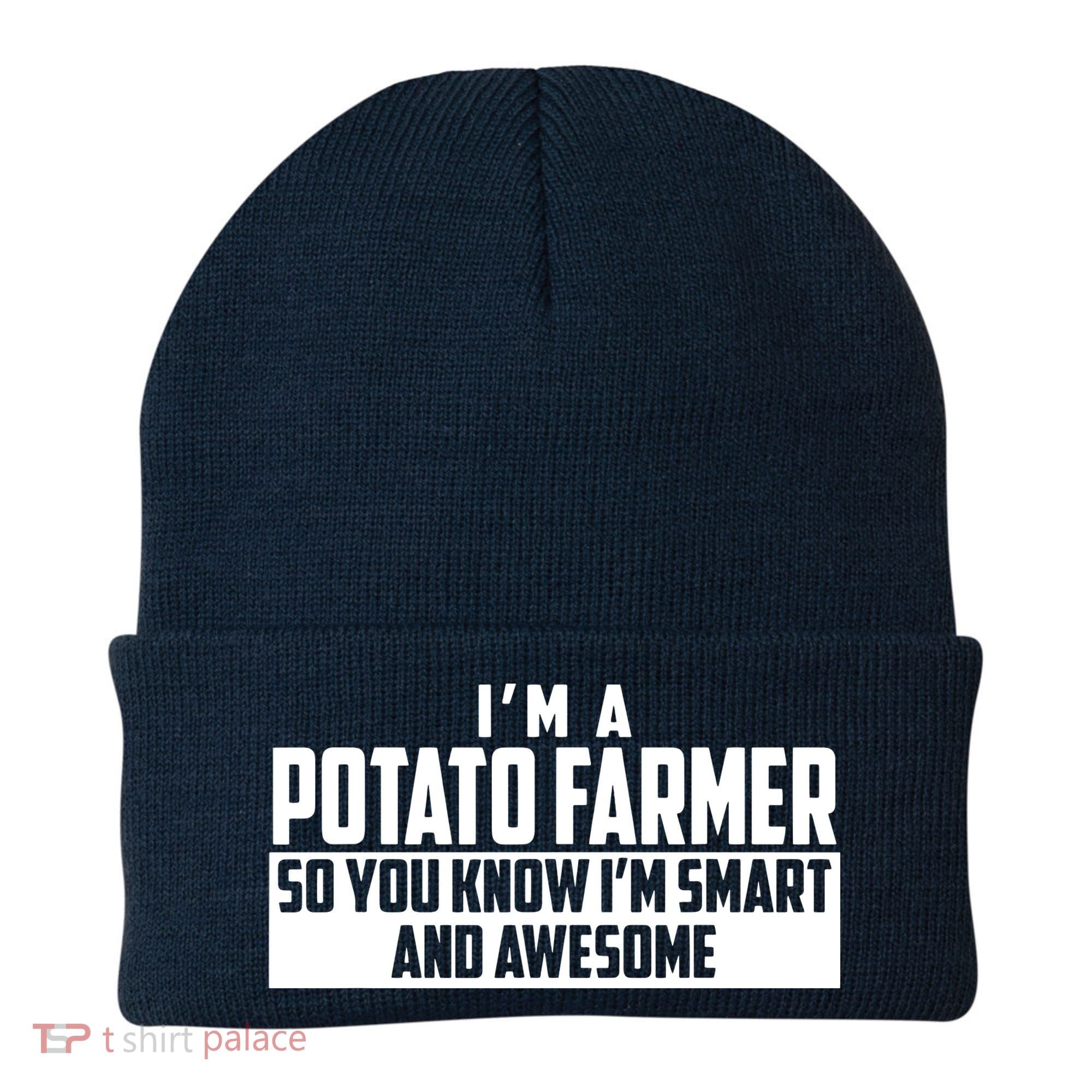 Smart And Awesome Potato Farmer Beanie