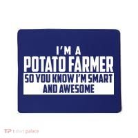 Smart And Awesome Potato Farmer Mousepad thumb 0