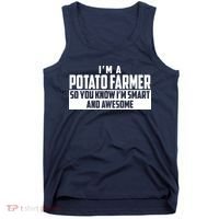 Smart And Awesome Potato Farmer Tank Top thumb 0