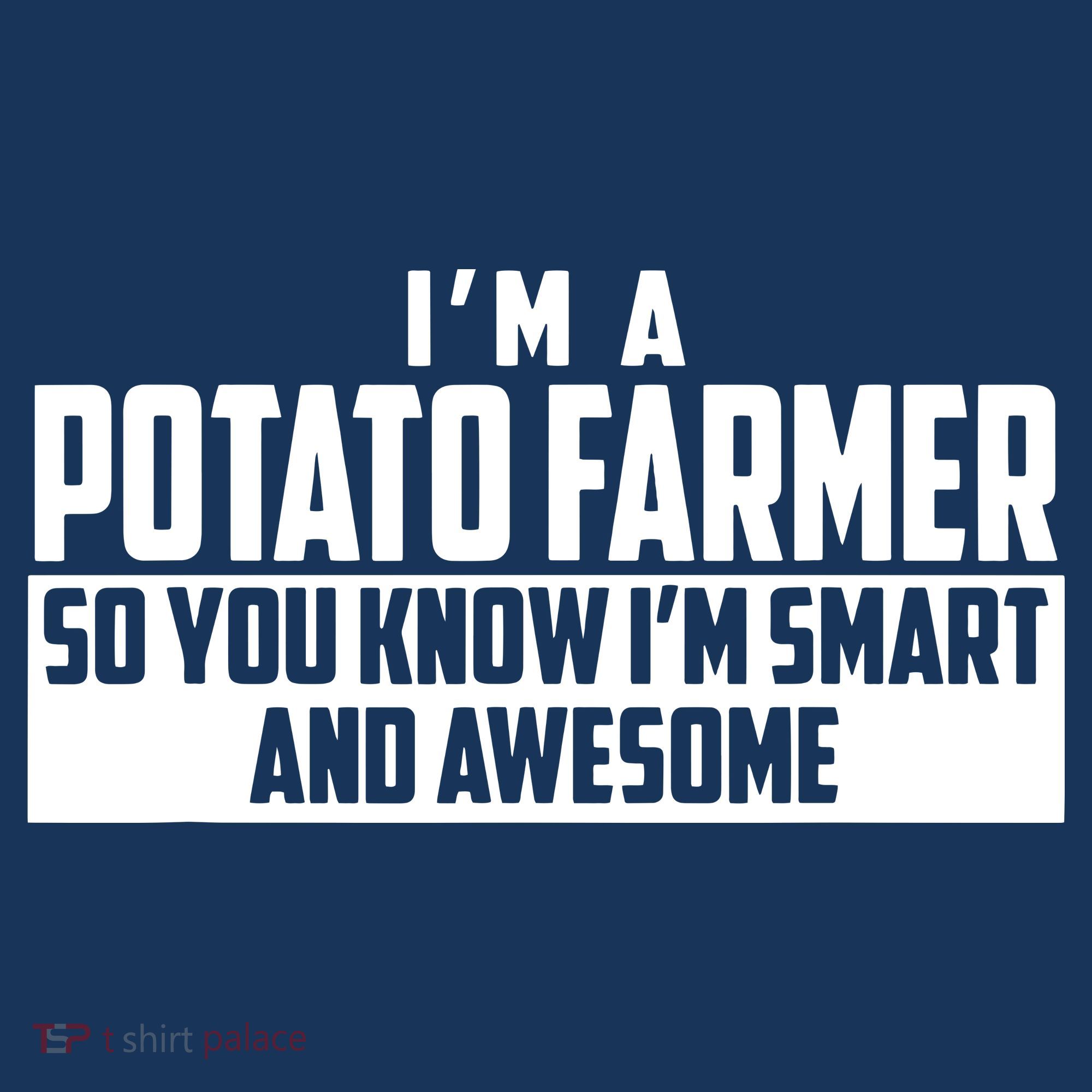 Smart And Awesome Potato Farmer Golf Towel