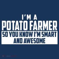 Smart And Awesome Potato Farmer Visor thumb 3