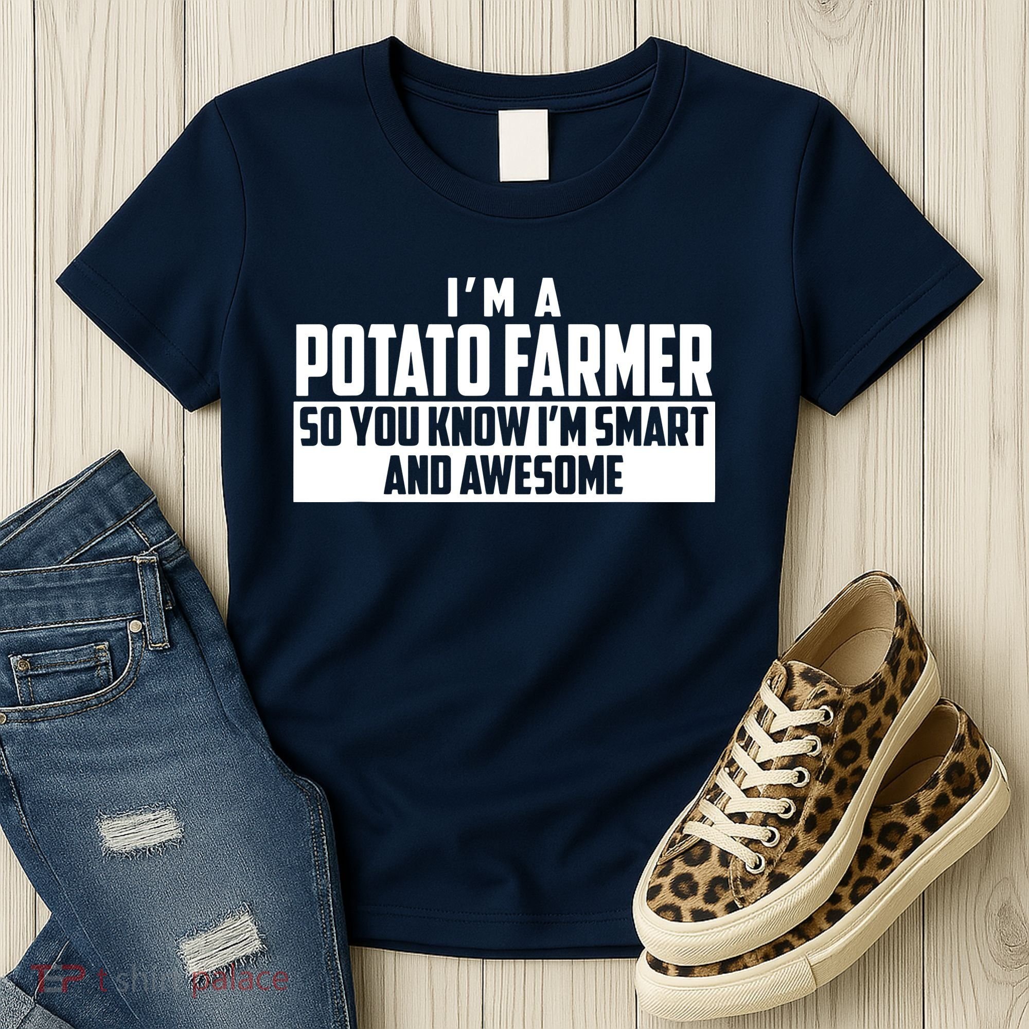Smart And Awesome Potato Farmer Women's T-Shirt