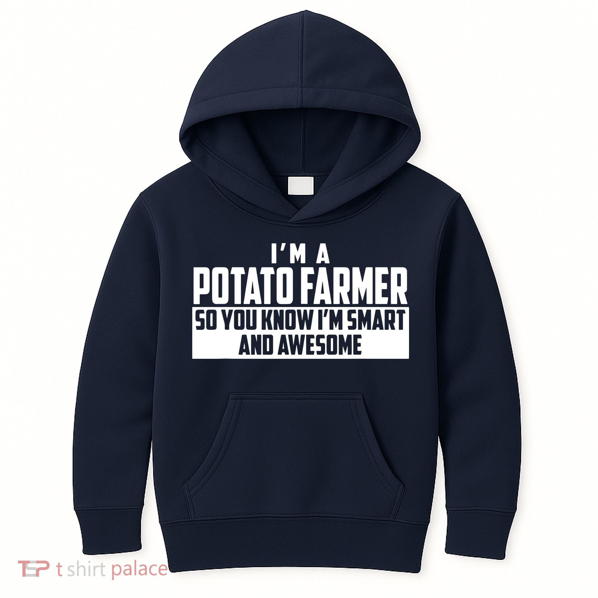 Smart And Awesome Potato Farmer Kids Hoodie