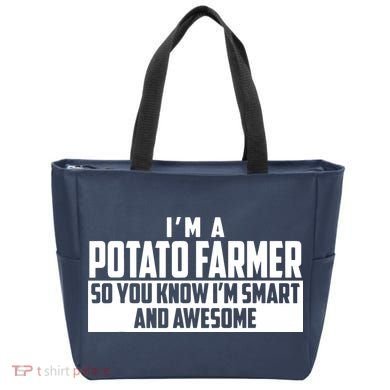 Smart And Awesome Potato Farmer Tote Bag