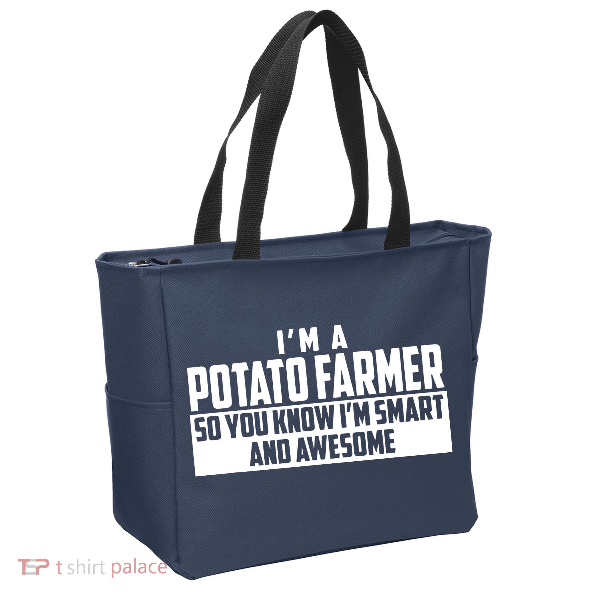 Smart And Awesome Potato Farmer Tote Bag