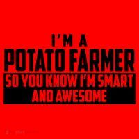 Smart And Awesome Potato Farmer Santa Hat thumb 1