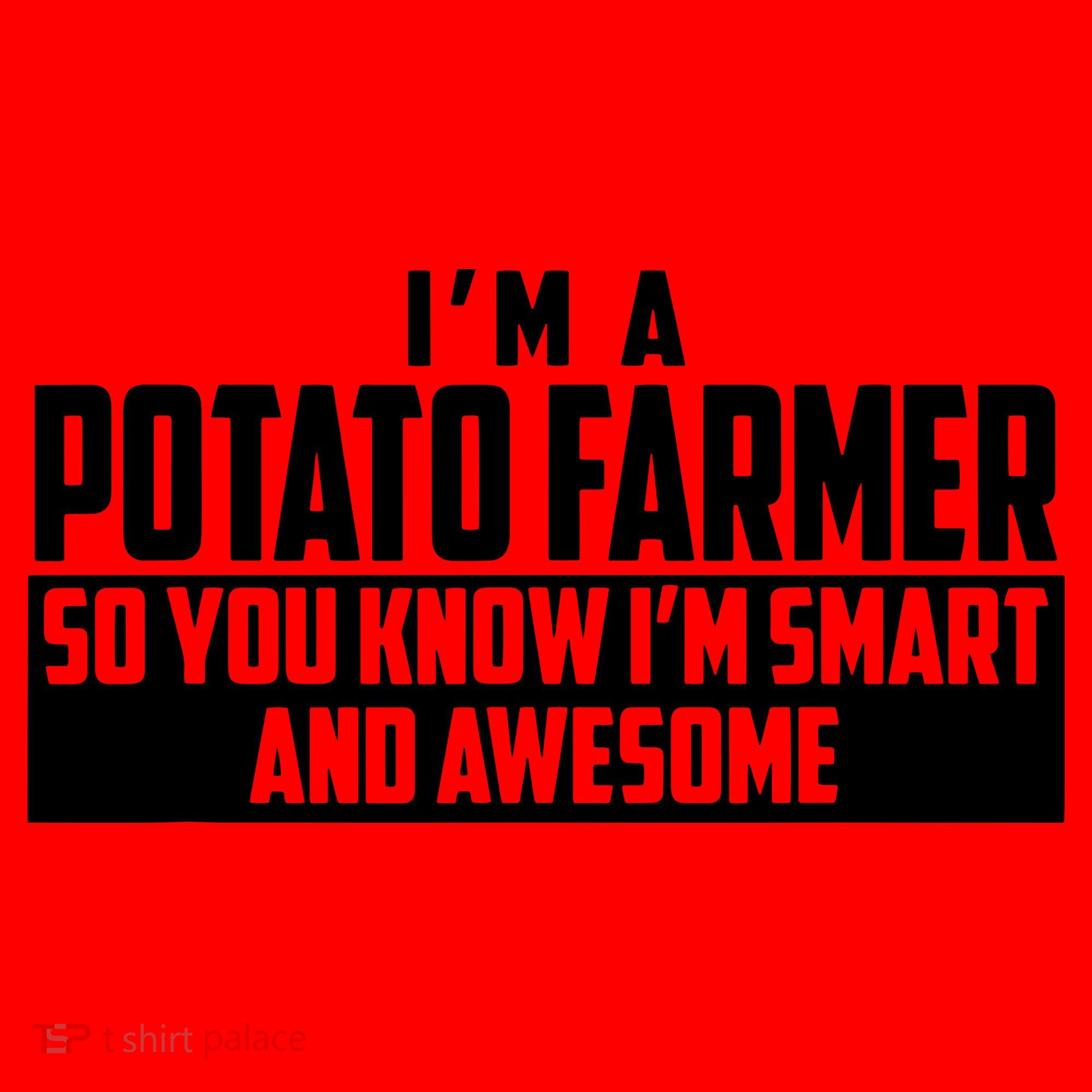 Smart And Awesome Potato Farmer Santa Hat