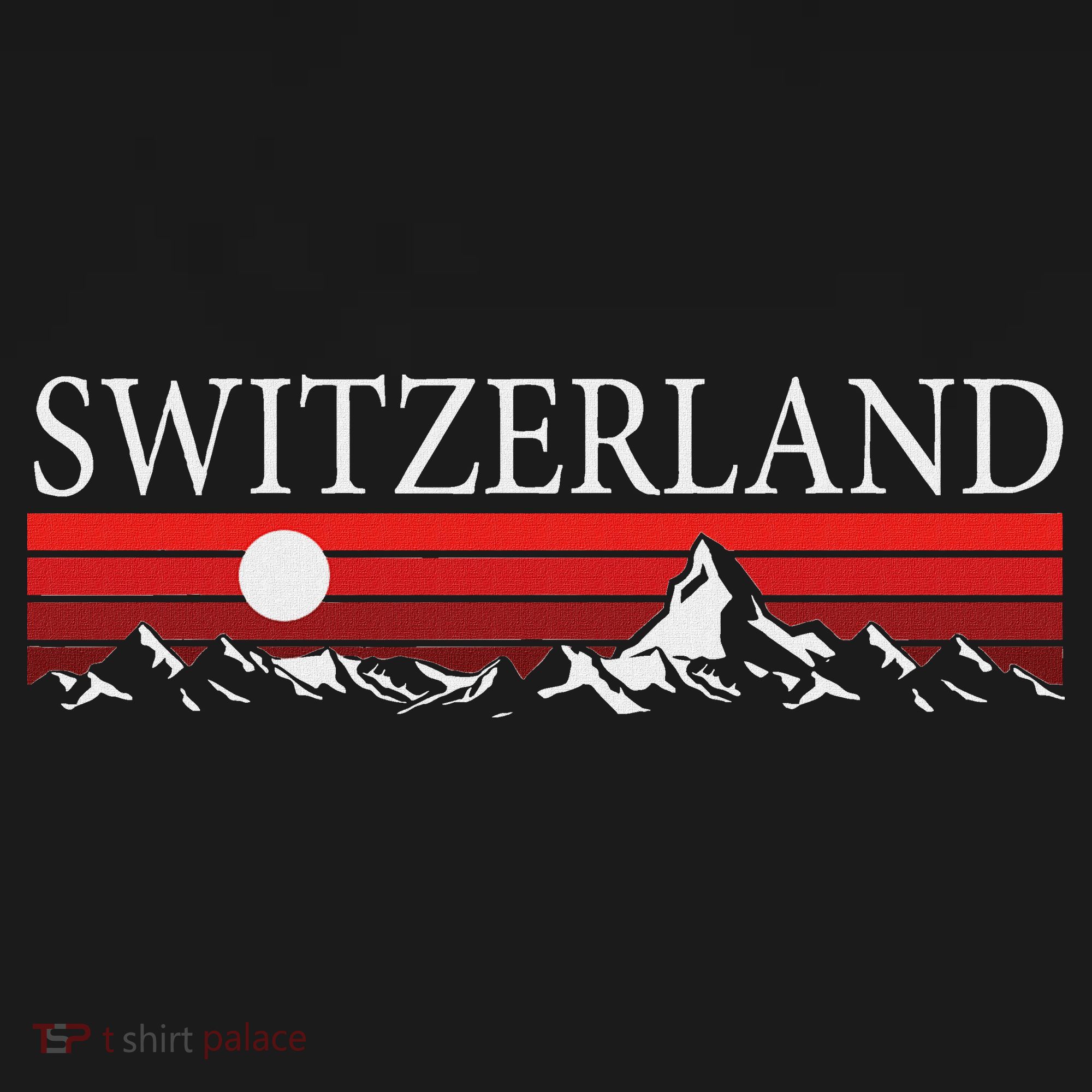 Swiss Alps And Red Sunset Switzerland Mountains Women's Tank Top