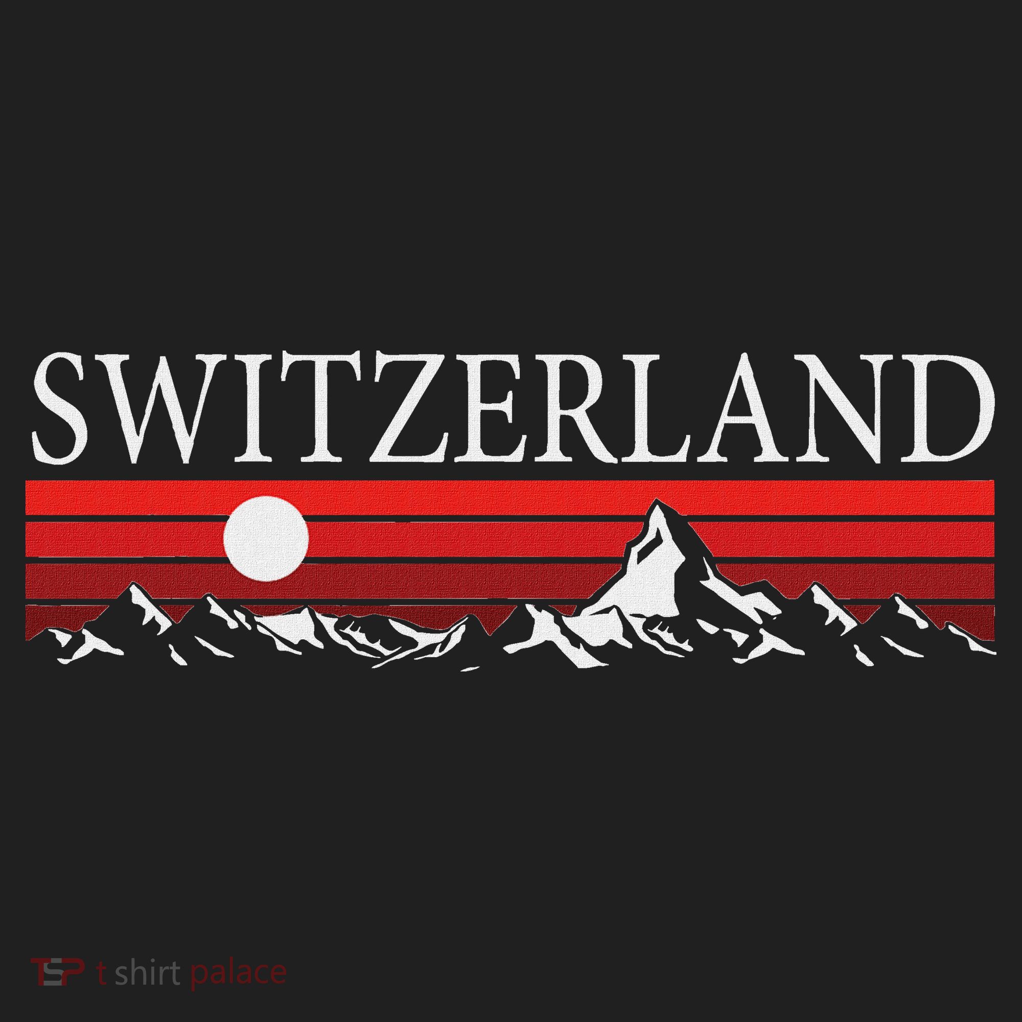 Swiss Alps And Red Sunset Switzerland Mountains Kids Long Sleeve Plaid Pajama Set