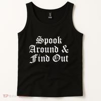 Spook Around And Find Out Funny Halloween Tank Top thumb 2