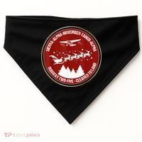 Santa Airlines Aviation Holiday Retro Pilot Christmas USA-Made Doggie Bandana thumb 0