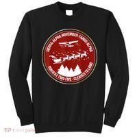 Santa Airlines Aviation Holiday Retro Pilot Christmas Sweatshirt thumb 0