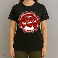 Santa Airlines Aviation Holiday Retro Pilot Christmas T-Shirt thumb 4