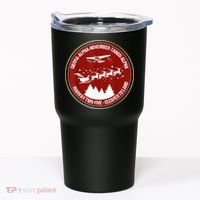 Santa Airlines Aviation Holiday Retro Pilot Christmas Tumbler thumb 0