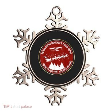 Santa Airlines Aviation Holiday Retro Pilot Christmas Ornament