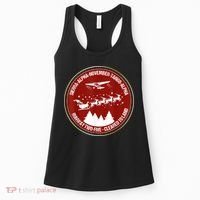 Santa Airlines Aviation Holiday Retro Pilot Christmas Women's Tank Top thumb 0