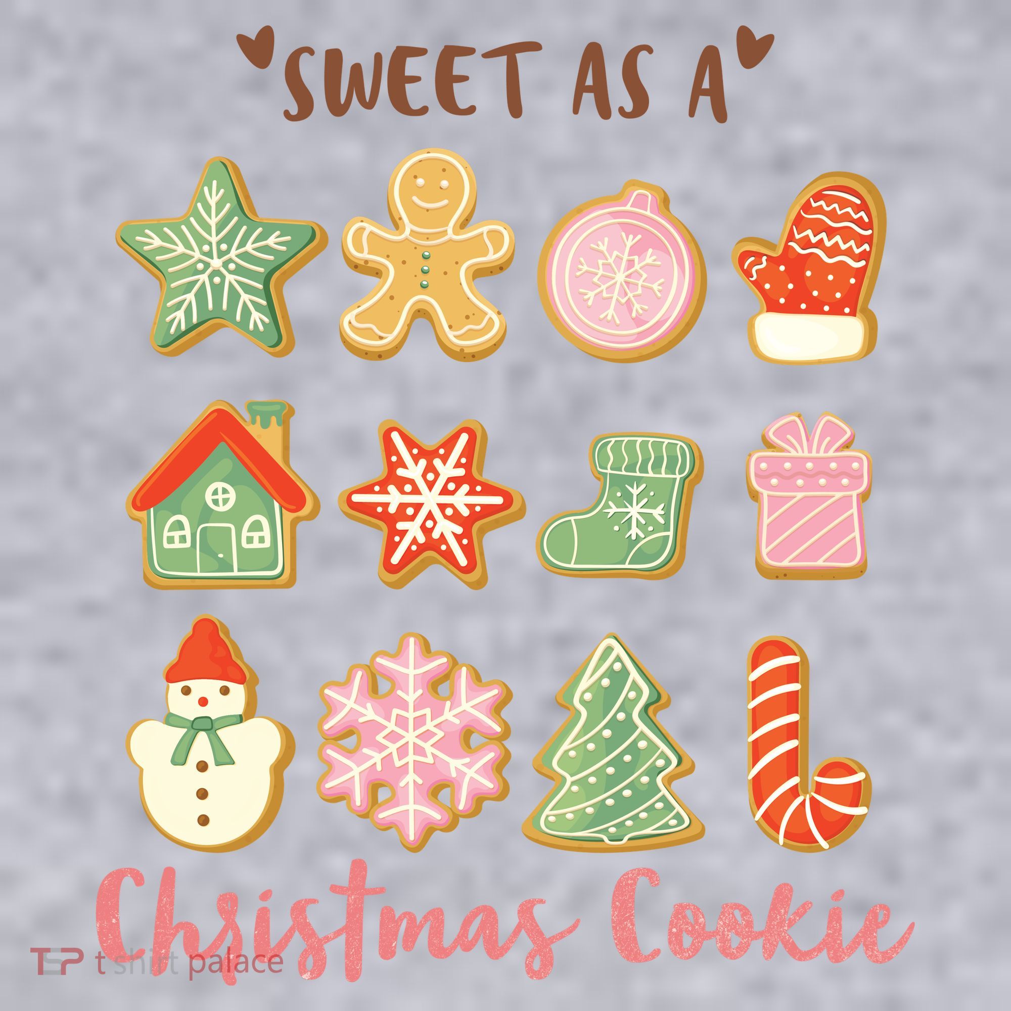 Sweet As A Christmas Cookie Cute Holiday Women's Sweatshirt