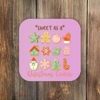Sweet As A Christmas Cookie Cute Holiday Coaster thumb 0