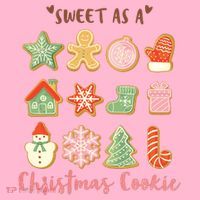Sweet As A Christmas Cookie Cute Holiday Coaster thumb 2