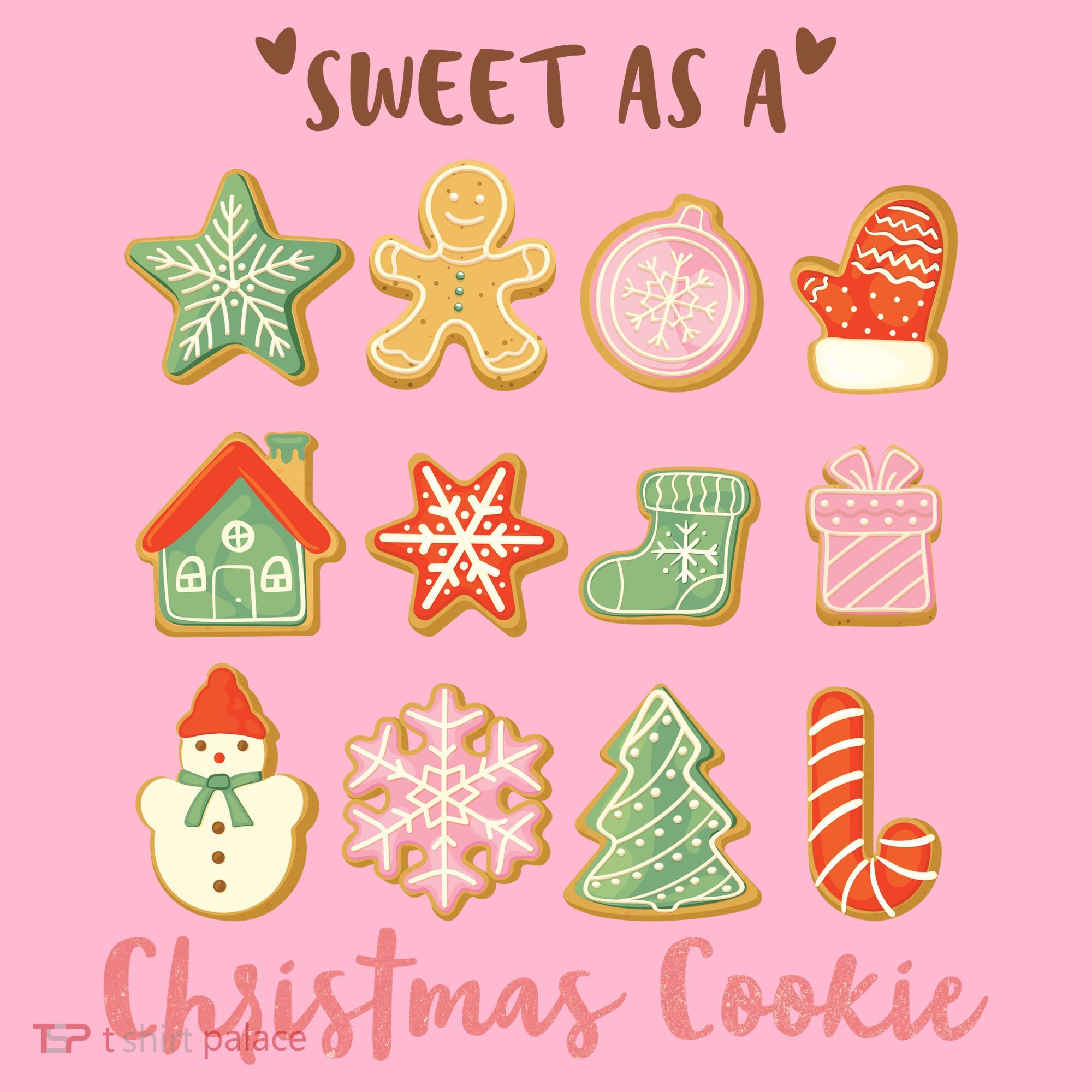 Sweet As A Christmas Cookie Cute Holiday Coaster