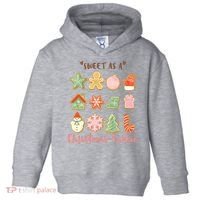 Sweet As A Christmas Cookie Cute Holiday Toddler Hoodie thumb 0